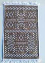 Коврик из хлопка 60*120 крем./сер. UK70531 Kilim Usak