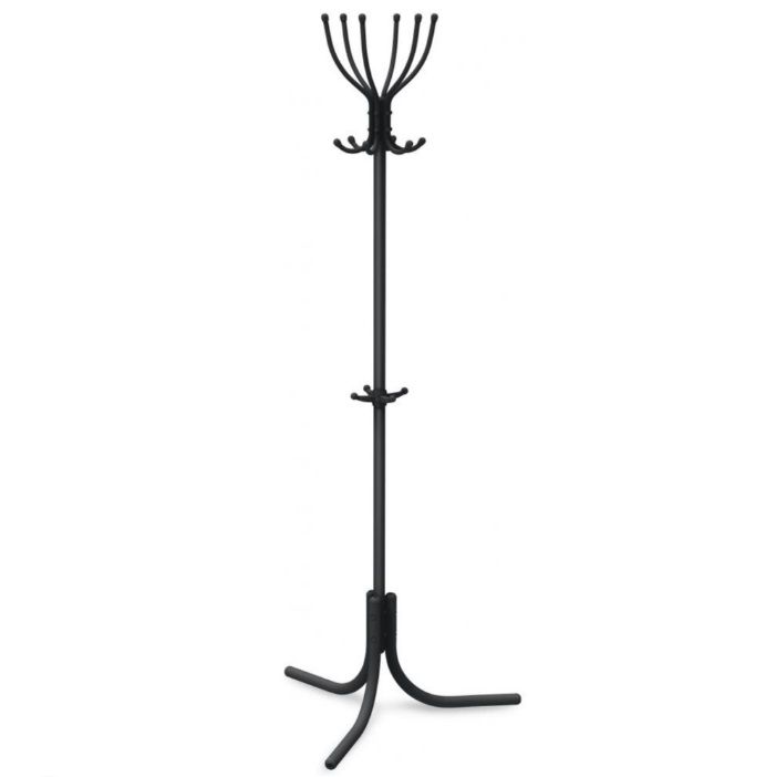 Вешалка напольная ВК6/Ч Комфорт 6 черный Ника