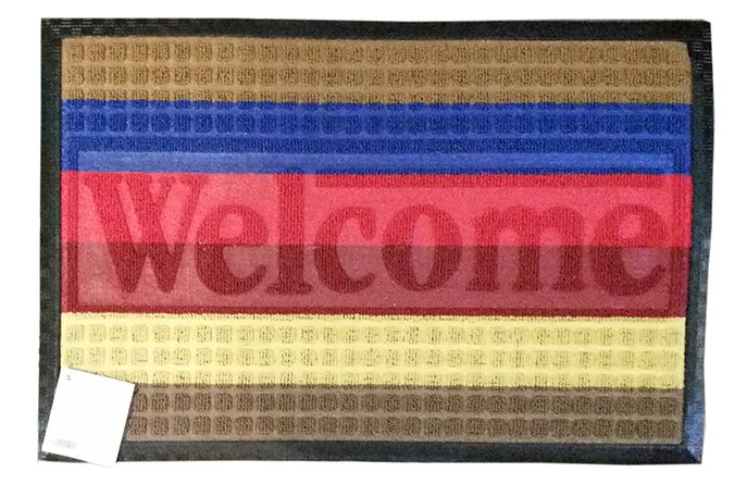 Коврик ворсовой Мультиколор 80х120 прямоугольный радуга