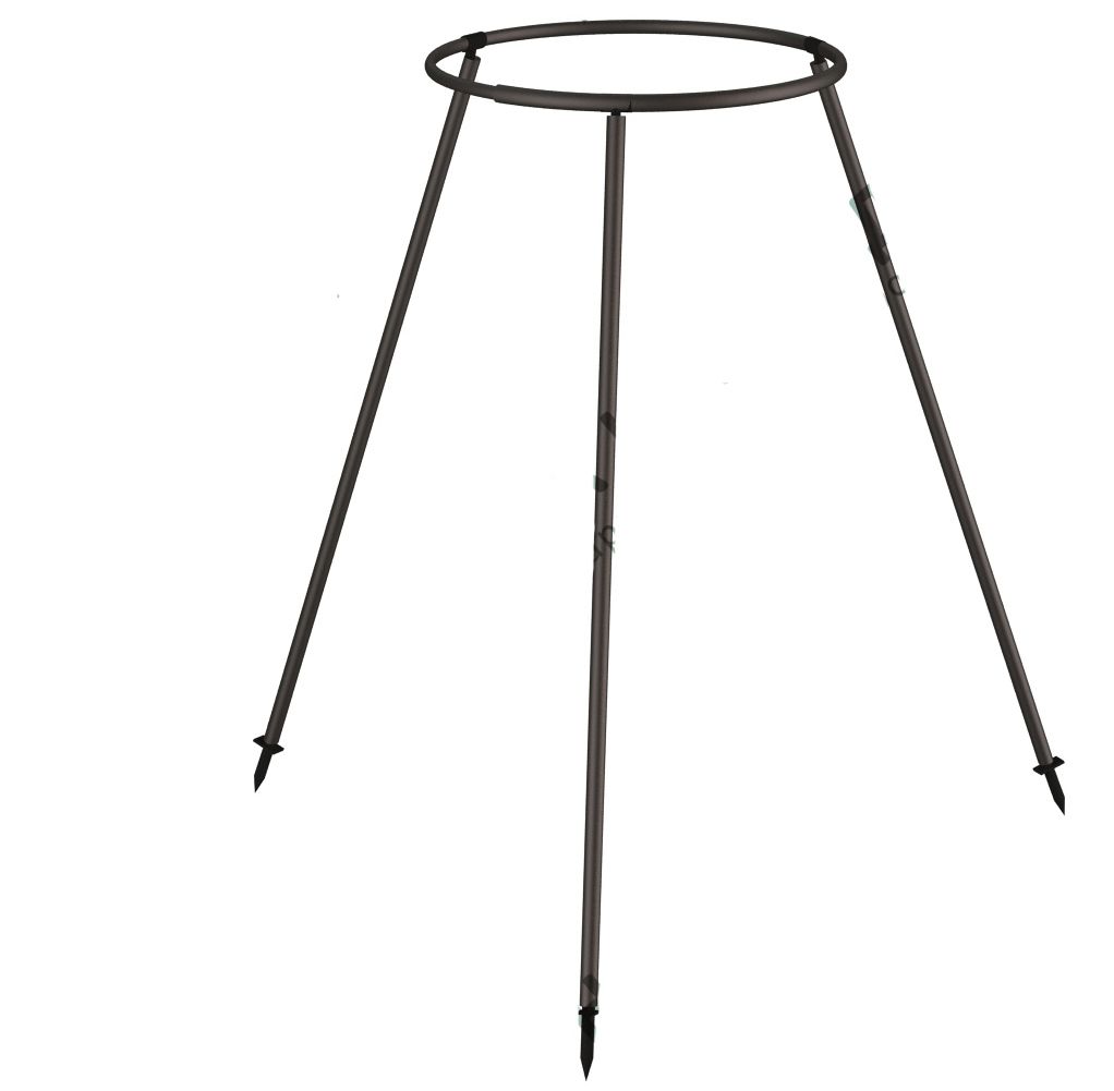 Кустодержатель "Пион" d32хh70см черн.пластик