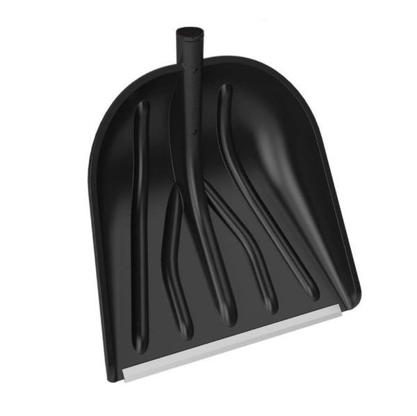 Лопата для снега пластиковая 410*460 с мет.планкой ВЬЮГА №5 (упак 5шт.)