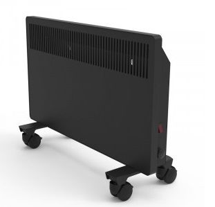 Конвектор обогреватель РЭМО СБ-2000 черный 2кВт Солнечный бриз, настен.+напольн., 655х385х75 мм