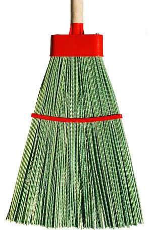 Метла пластиковая плоская №9 люкс ВИР с черенком В/С*