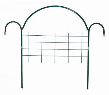 Заборчик "Сетка" ст.трубка, дл.5-ти секций 3,75м (уп,5 секций)