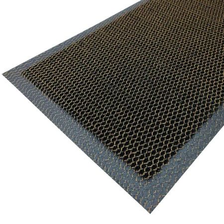 Коврик напольный Mesh Mat 40х60 черно-золотой