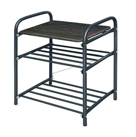 Банкетка 2 (500х330х450) с сидением МДФ,серый разборн.Б2/ДШ Ника