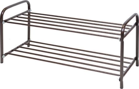 Этажерка "Комфорт2" низкая (360х330х800) 2-х ярусн.разборн. ЭТК2/А медн.антик Ника