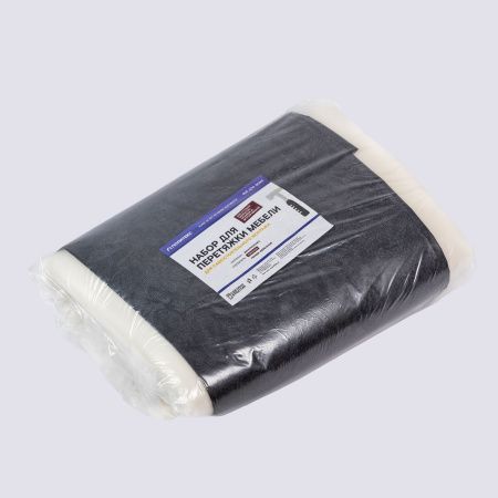 Набор для перетяжки мебели 150*100см (кожа, поролон 16кг/м3, 20мм, гвозди) серый