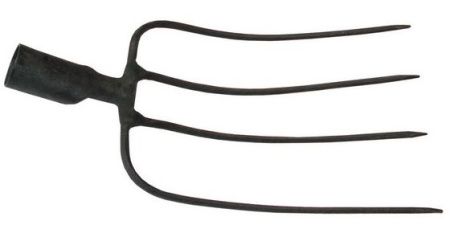 Вилы навозные 4-рогие кованные с черенком*