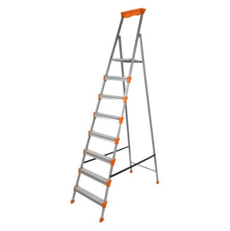 Стремянка широкая 8ст. металл. СМ8 Ника