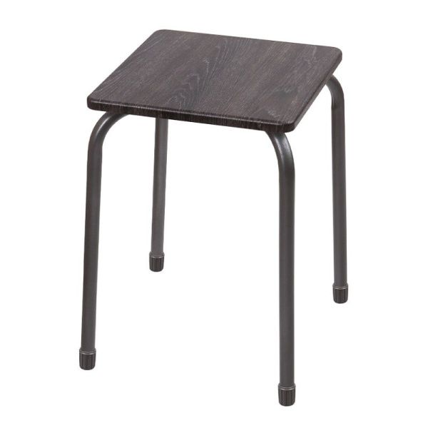 Табурет "Комфорт2" на 4-х опор. разборн. квадратн (МДФ). ТКМ2/ДШ дуб шале Ника