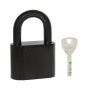 Замок навесной PL-WEATHER-1550 Black 4 fin key ( PL-15-50) диск. /блистер
