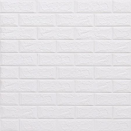 Панель самокл. 3D 700х770х3,0мм арт.311 «Кирпич белый» (упак. 10/15шт.) (ДЕКОФИКС)