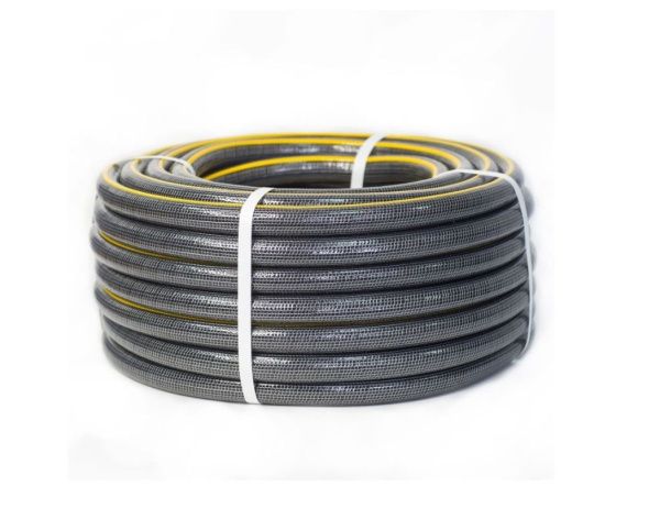 Шланг арм d=3/4" 25м GARNET 3х-слойный серый с желтой полосой