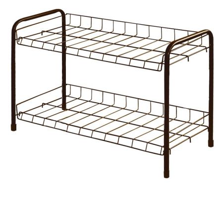 Этажерка 3 для обуви разборн. ЭТ3/А (435х660х300) 2полки медн.антик Ника