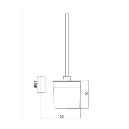 Настенный туалетный ёршик P2010 (20 серия)