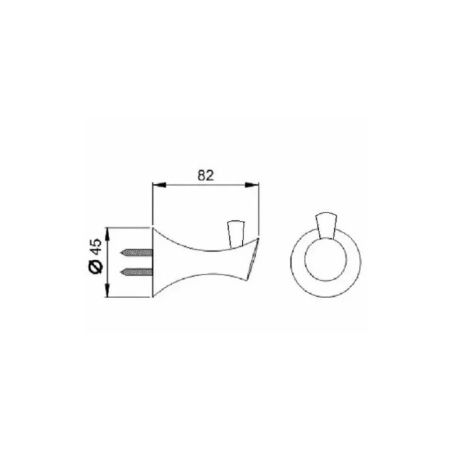 Крючок для полотенца P7505-1  (75 серия)