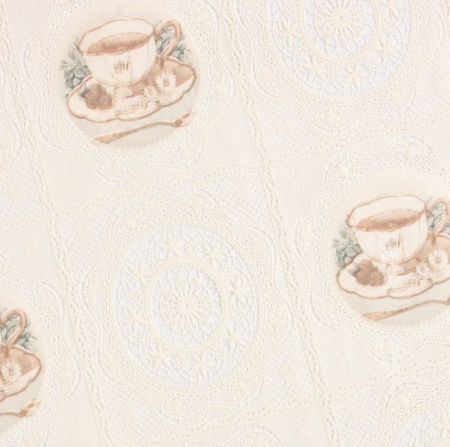 Клеенка ажурная "Lace Print" YD-B1202C, беж. (1,37х20м)