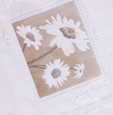 Клеенка ажурная "Lace Print" P-369W, бел (1,37х20м)