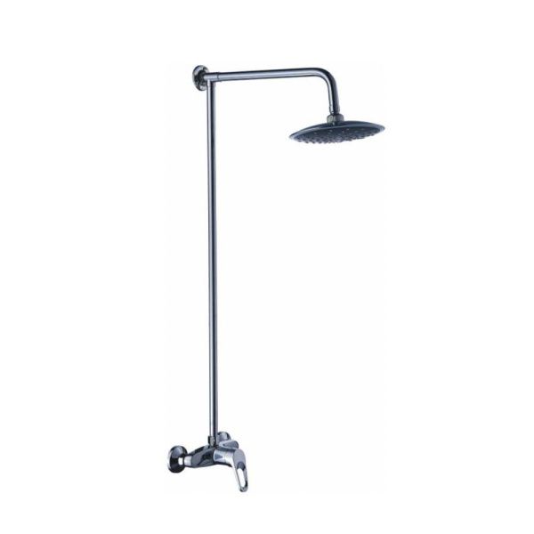 Душевая стойка со смесителем с изливом  хром  Potato Эверест B35-354