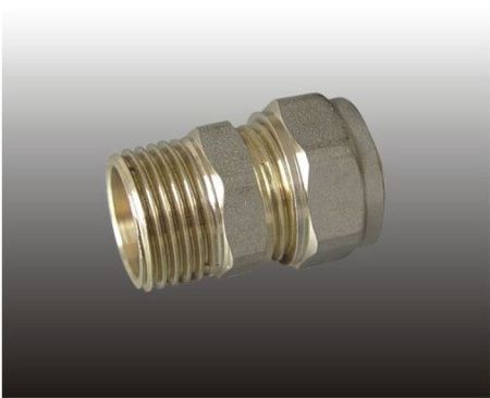 Соединитель прямой (патрубок) ц/ш латунь F 306.3206 (FR 3202-S32х1/2М) (уп.20шт.) Frap