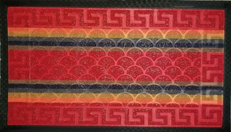 Коврик ворсовой Мультиколор 50х80 прямоугольный бордовый