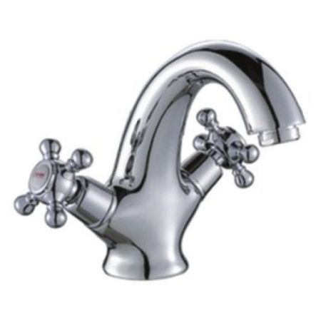 Смеситель для раковины двухручковый хром Potato P 1071-6