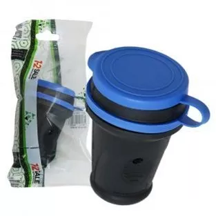 Штепсель (разъем) с загл. каучук 2P+PE 1x16А 220-240V IP44 черн.(Турция) E1M