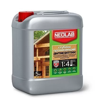 Антисептик ГЛУБОКОПРОНИКАЮЩИЙ концентрат 1:4 (5 кг) (уп.4 шт.) NEOLAB