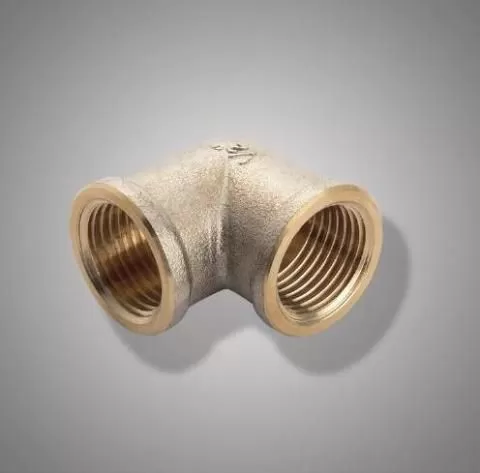 Уголок резьбовой латун. F 324.0505 (L3/4F*3/4F) (уп.5шт.)