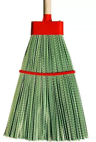 Метла пластиковая плоская №9 люкс ВИР с черенком В/С*