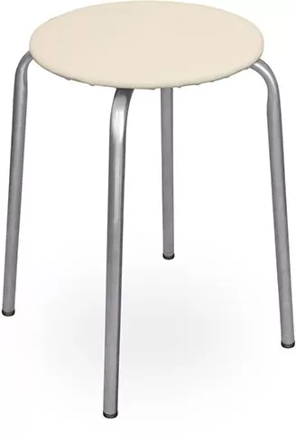 Табурет "Эконом" ТЭ2/Б на 4-х опор.(кругл.сидение. ДСП) беж. Ника